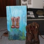 Boots Slate Painting